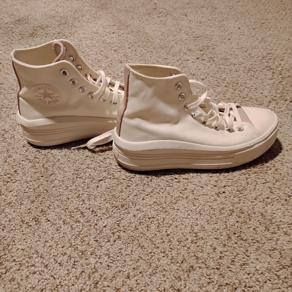 Converse Women's High-Top Sneakers - White/Pink
